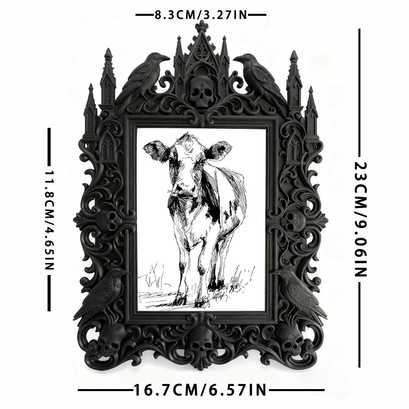 Shop-top-seller Gothic Dark Frame | Vampire Script Kill Room Prop, Retro Plastic