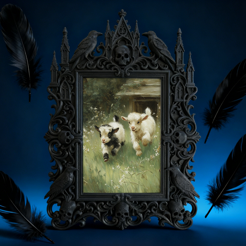 Bestselling-now Gothic Dark Frame | Witchy Crystal Shop Decor, Scratch-resistant