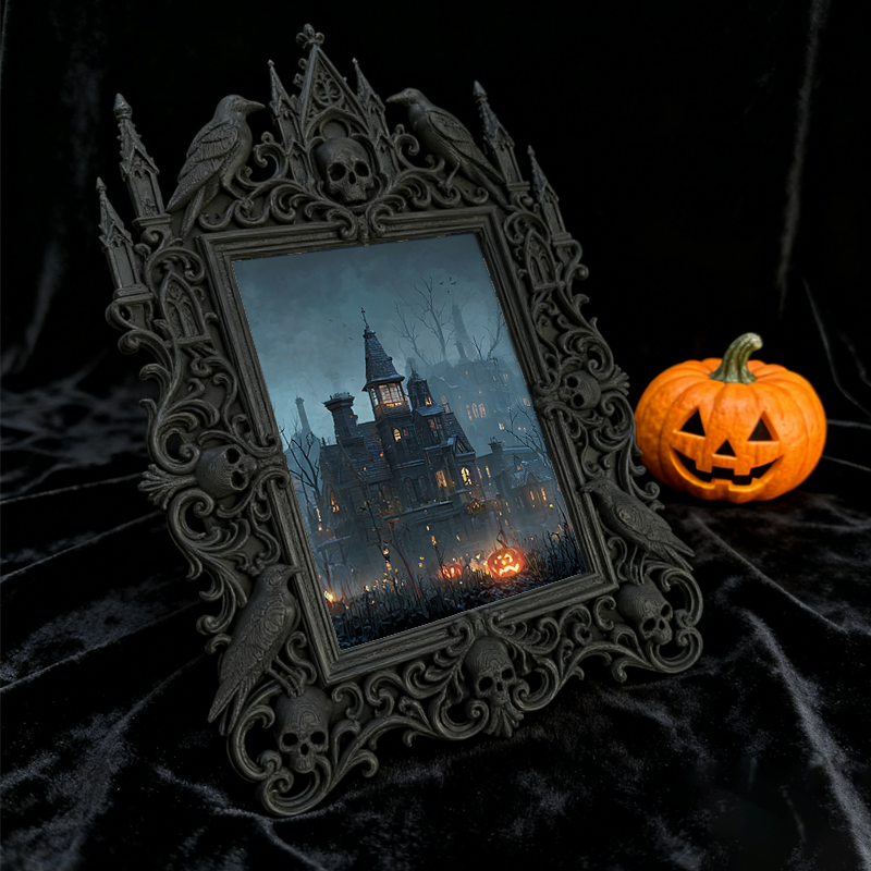 Highly-coveted Gothic Dark Frame | Punk Rock Merch Booth Decor, Eco-friendly