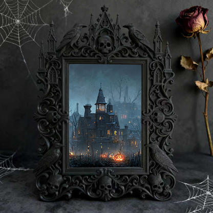 Highly-coveted Gothic Dark Frame | Punk Rock Merch Booth Decor, Eco-friendly