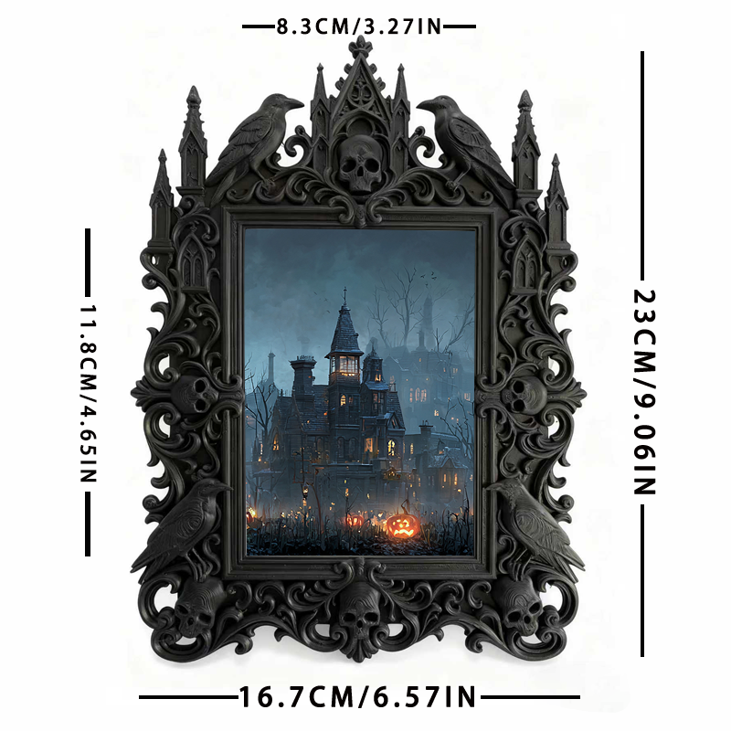 Highly-coveted Gothic Dark Frame | Punk Rock Merch Booth Decor, Eco-friendly