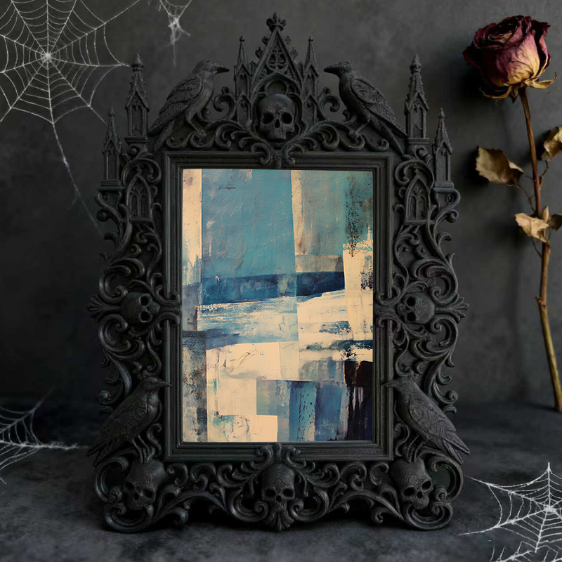 Trend-buzzing Gothic Dark Frame | Horror Escape Room Decor, Slim, Sturdy