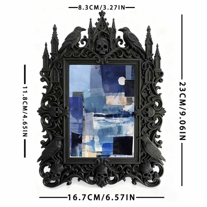 Must-grab Gothic Dark Frame | Gothic Wedding Photo Prop, Wall-mountable