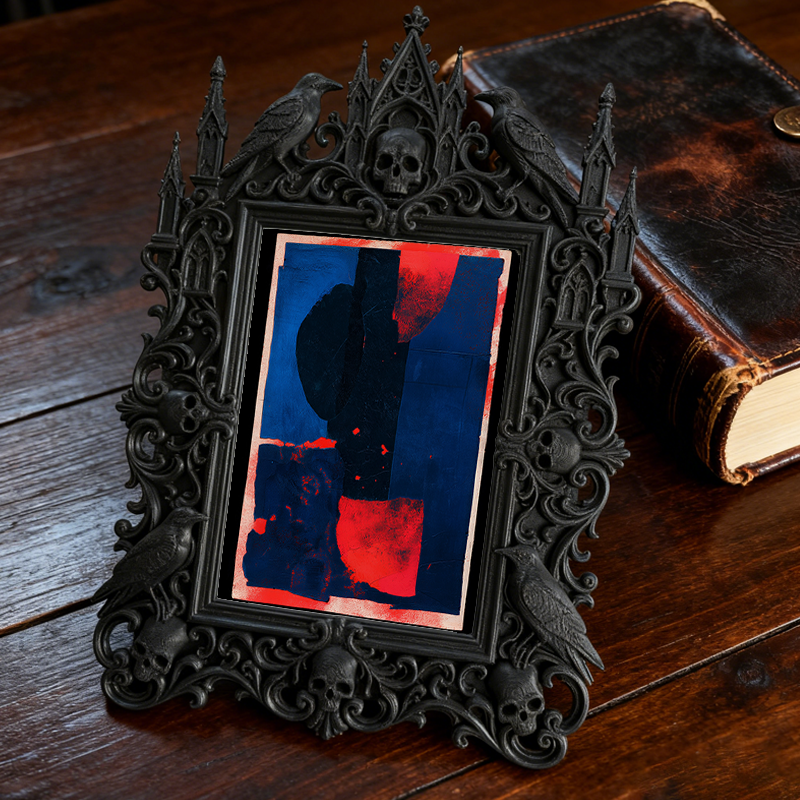 5-star-rated Gothic Dark Frame | Occult Tarot Shop Decor, Collectible