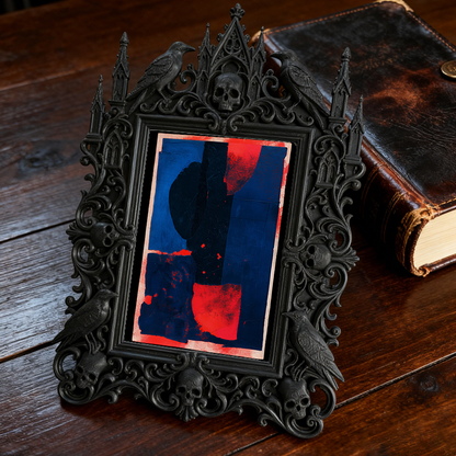 5-star-rated Gothic Dark Frame | Occult Tarot Shop Decor, Collectible