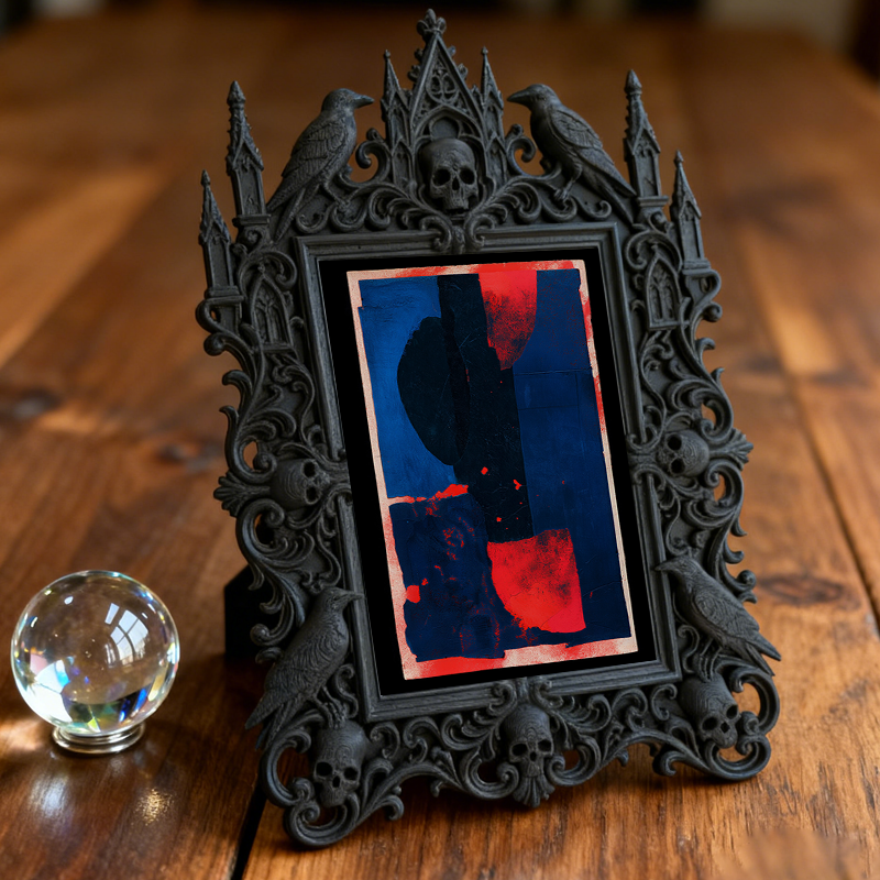 5-star-rated Gothic Dark Frame | Occult Tarot Shop Decor, Collectible