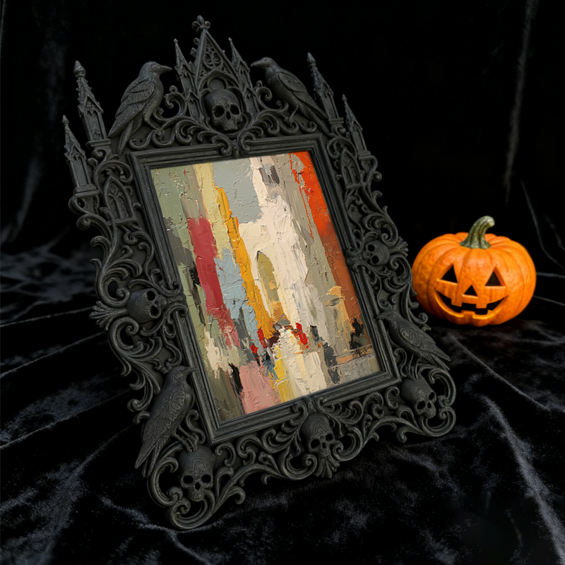 Exclusive-drop Gothic Dark Frame | Werewolf Camping Decor, Rustic, Portable