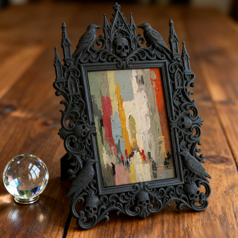 Exclusive-drop Gothic Dark Frame | Werewolf Camping Decor, Rustic, Portable