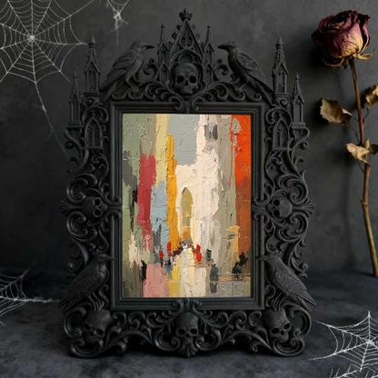 Exclusive-drop Gothic Dark Frame | Werewolf Camping Decor, Rustic, Portable