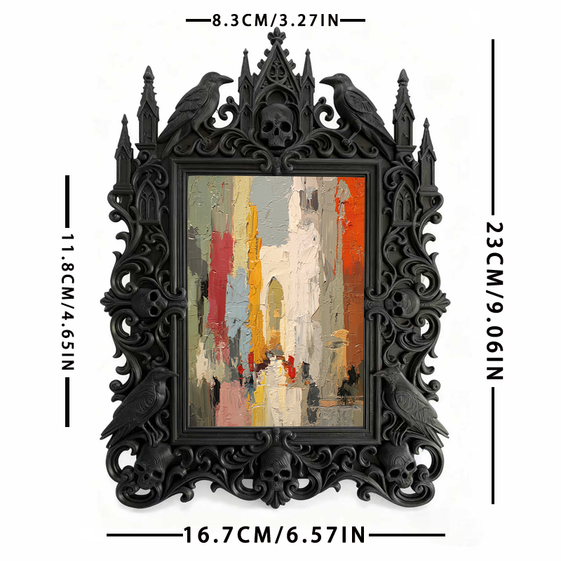 Exclusive-drop Gothic Dark Frame | Werewolf Camping Decor, Rustic, Portable