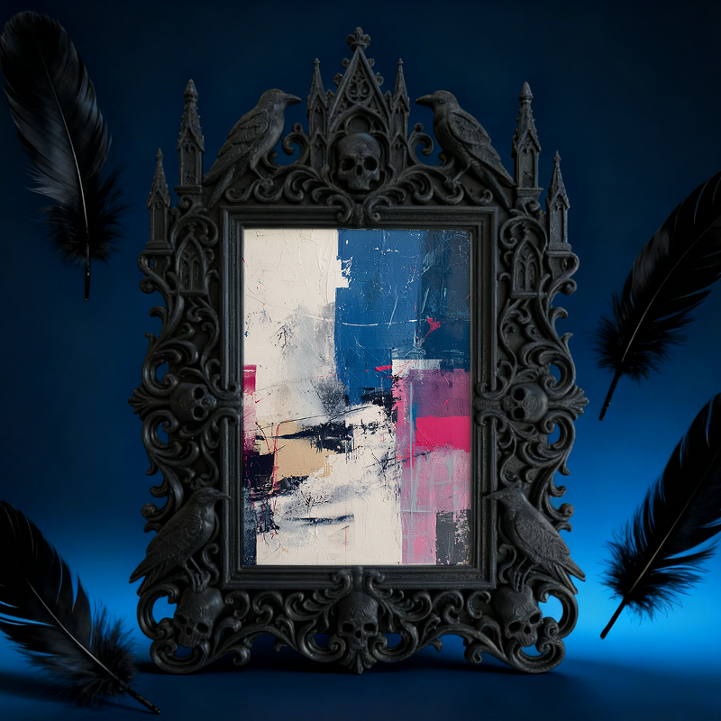 Rare-gem Gothic Dark Frame | Gothic Lash Studio Display, High-gloss