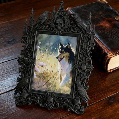 Reel-famous Gothic Dark Frame | Horror Movie Fan Cave Decor, Minimalist