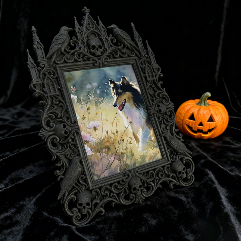 Reel-famous Gothic Dark Frame | Horror Movie Fan Cave Decor, Minimalist