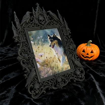 Reel-famous Gothic Dark Frame | Horror Movie Fan Cave Decor, Minimalist