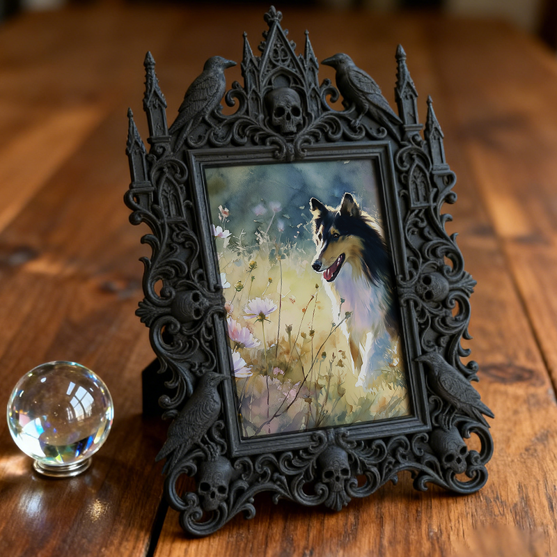 Reel-famous Gothic Dark Frame | Horror Movie Fan Cave Decor, Minimalist