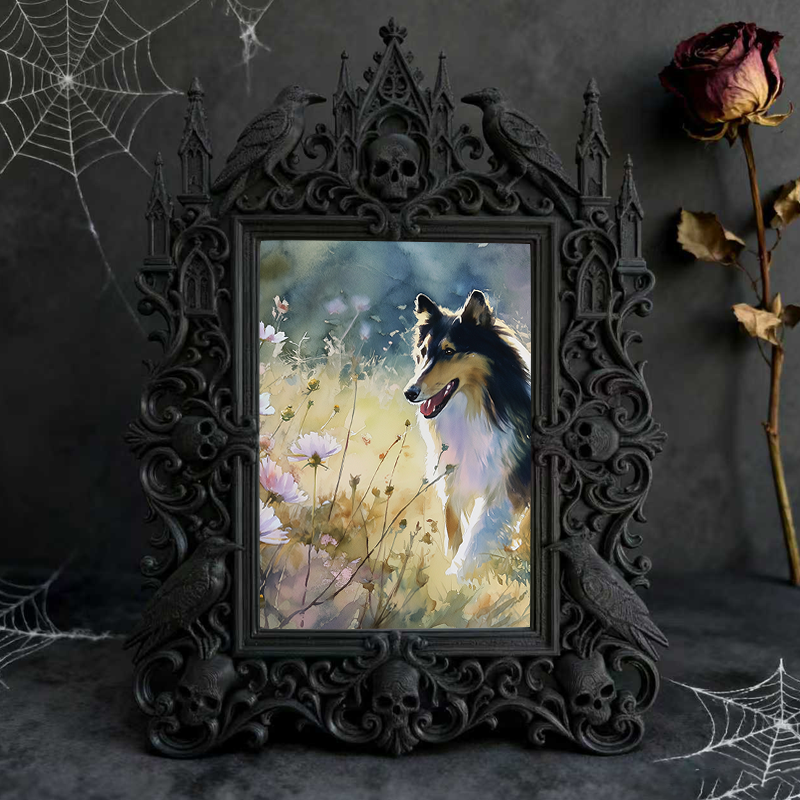 Reel-famous Gothic Dark Frame | Horror Movie Fan Cave Decor, Minimalist