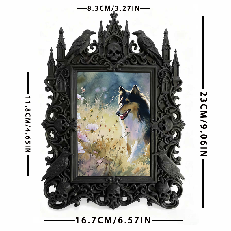 Reel-famous Gothic Dark Frame | Horror Movie Fan Cave Decor, Minimalist