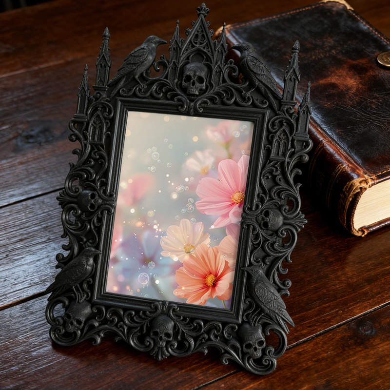 Luxe-dark Gothic Dark Frame | Vampire Cosplay Shop Decor, Artistic