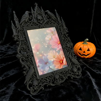 Luxe-dark Gothic Dark Frame | Vampire Cosplay Shop Decor, Artistic