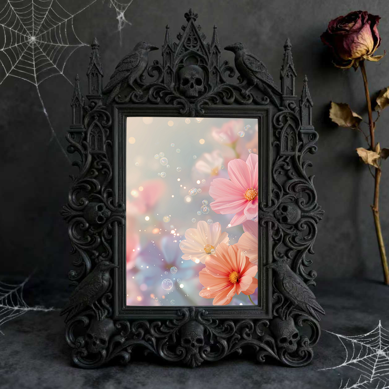 Luxe-dark Gothic Dark Frame | Vampire Cosplay Shop Decor, Artistic