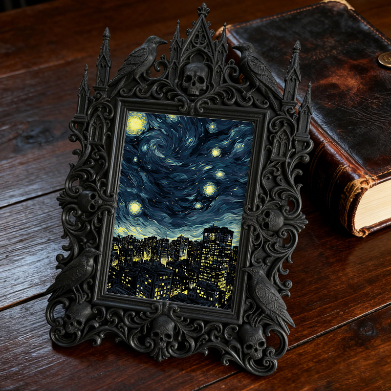 Hard-to-find Gothic Dark Frame | Witchy Herbal Shop Decor, Wear-resistant