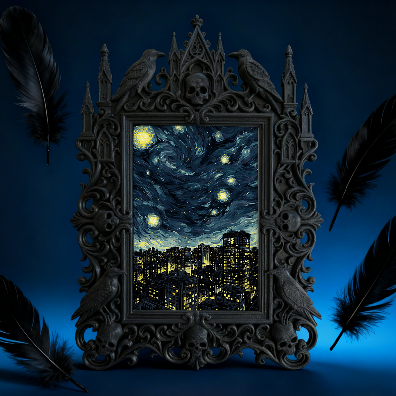 Hard-to-find Gothic Dark Frame | Witchy Herbal Shop Decor, Wear-resistant