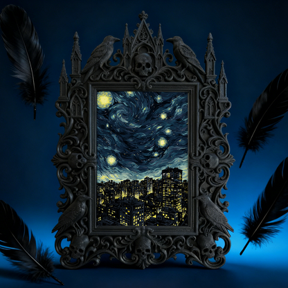 Hard-to-find Gothic Dark Frame | Witchy Herbal Shop Decor, Wear-resistant