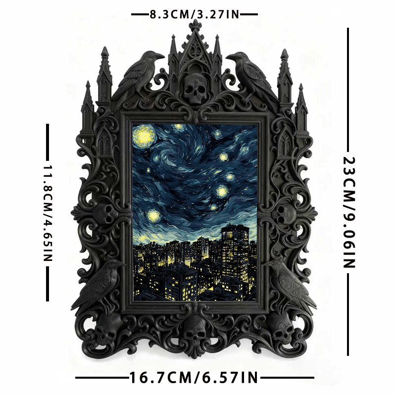 Hard-to-find Gothic Dark Frame | Witchy Herbal Shop Decor, Wear-resistant