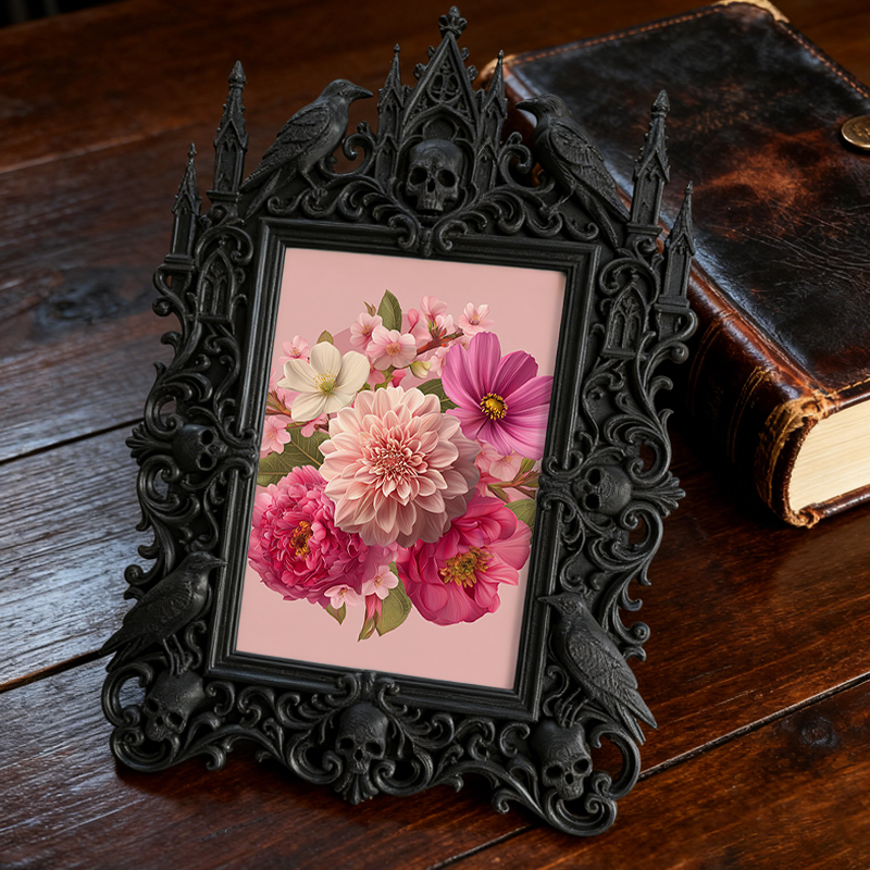 One-of-a-kind Gothic Dark Frame | Gothic Biker Shop Decor, Elegant