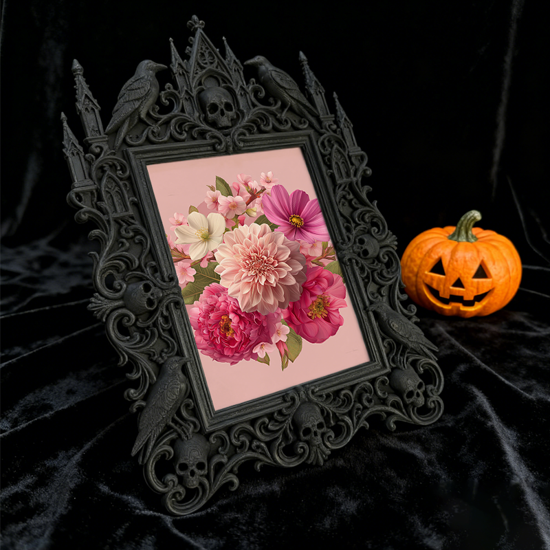 One-of-a-kind Gothic Dark Frame | Gothic Biker Shop Decor, Elegant
