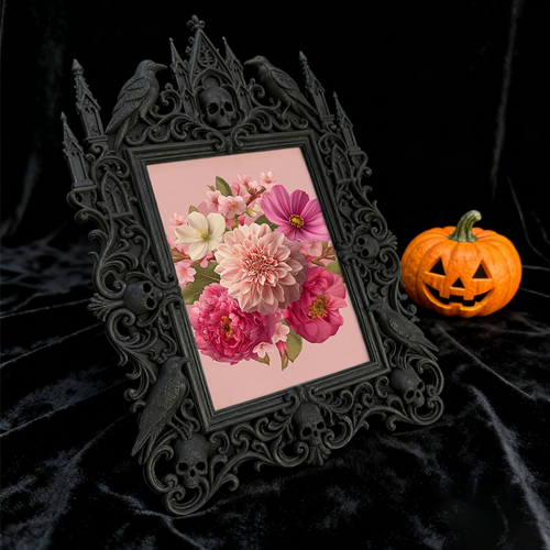 One-of-a-kind Gothic Dark Frame | Gothic Biker Shop Decor, Elegant