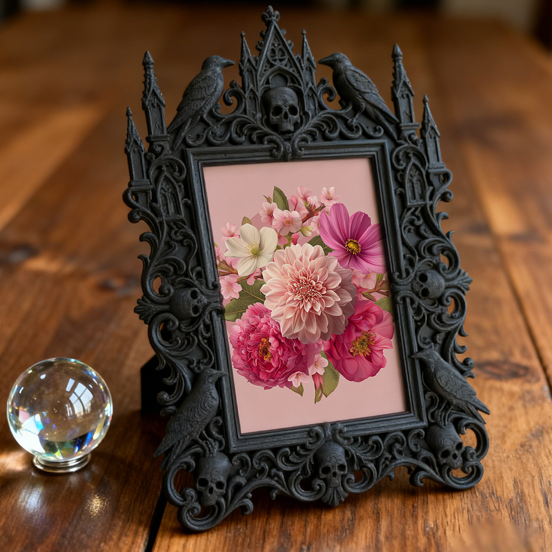 One-of-a-kind Gothic Dark Frame | Gothic Biker Shop Decor, Elegant