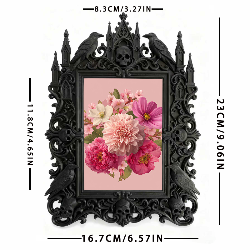 One-of-a-kind Gothic Dark Frame | Gothic Biker Shop Decor, Elegant