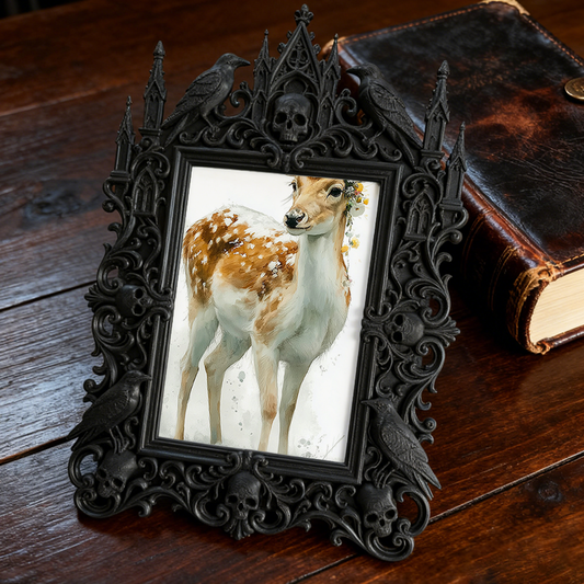 Viral-sensation Gothic Dark Frame | Paranormal Cafe Decor, Display-grade