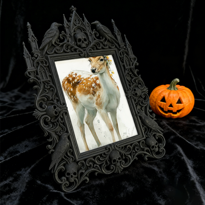 Viral-sensation Gothic Dark Frame | Paranormal Cafe Decor, Display-grade