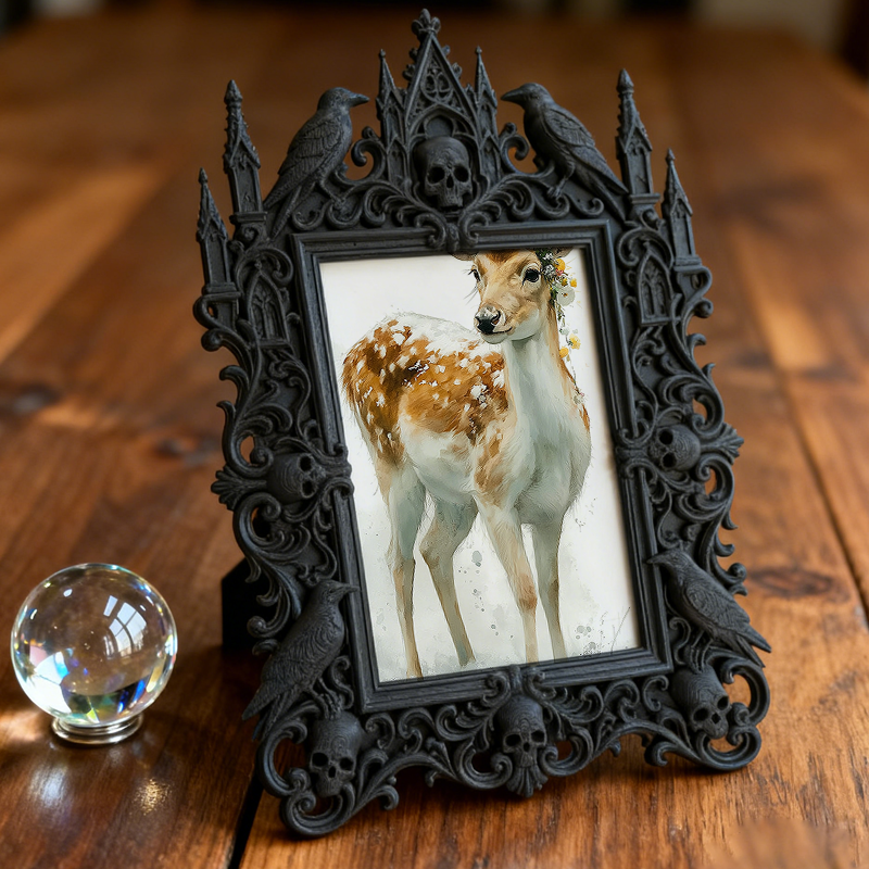 Viral-sensation Gothic Dark Frame | Paranormal Cafe Decor, Display-grade