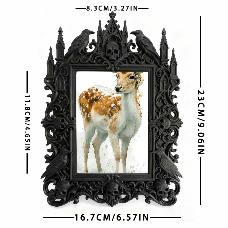 Viral-sensation Gothic Dark Frame | Paranormal Cafe Decor, Display-grade