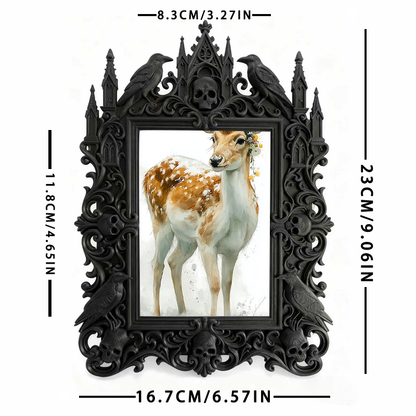 Viral-sensation Gothic Dark Frame | Paranormal Cafe Decor, Display-grade