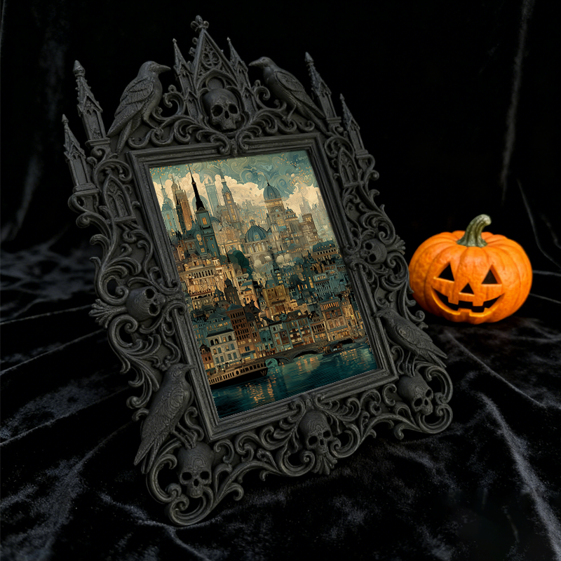 Quick-sellout Gothic Dark Frame | Halloween Haunted House Prop, Lightweight
