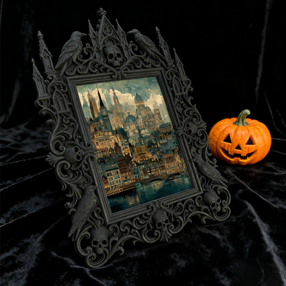 Quick-sellout Gothic Dark Frame | Halloween Haunted House Prop, Lightweight