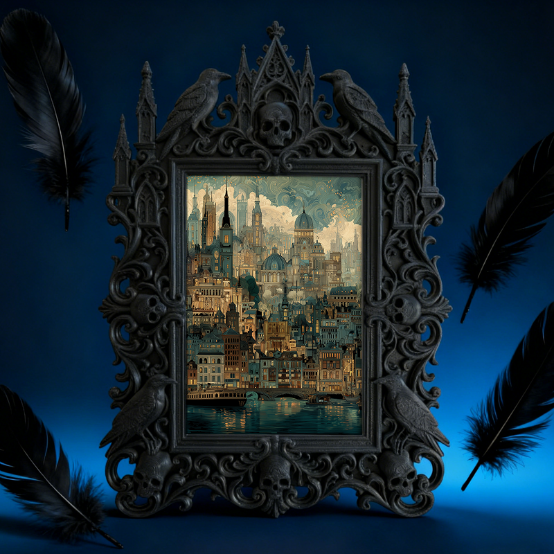 Quick-sellout Gothic Dark Frame | Halloween Haunted House Prop, Lightweight