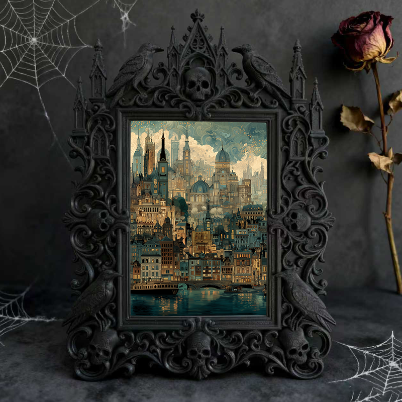 Quick-sellout Gothic Dark Frame | Halloween Haunted House Prop, Lightweight