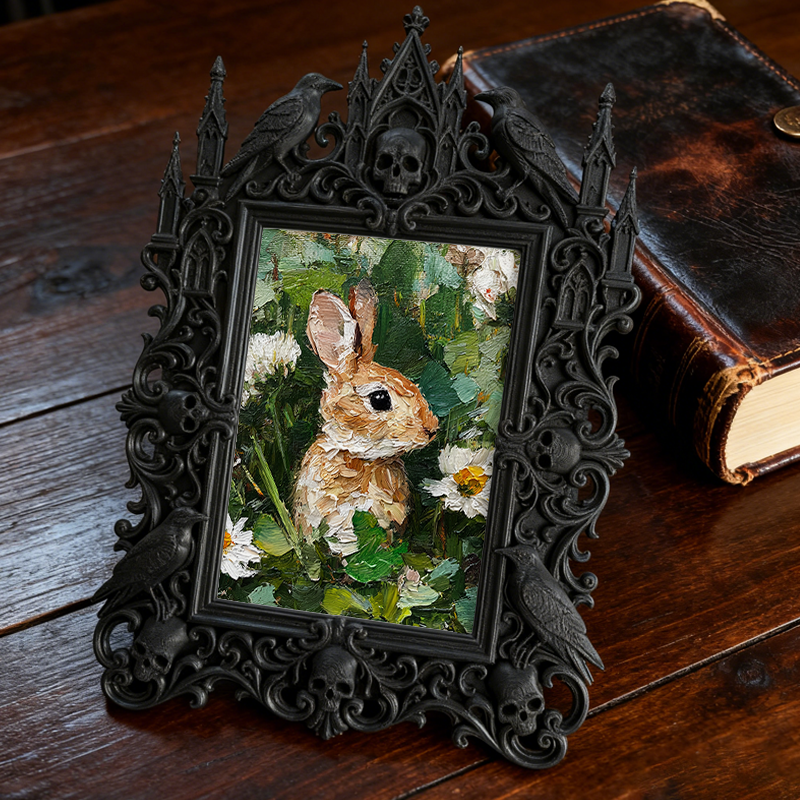 TikTok-trending Gothic Dark Frame | Vampire Masquerade Decor, Wall-mountable