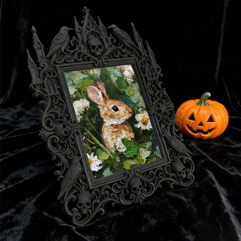 TikTok-trending Gothic Dark Frame | Vampire Masquerade Decor, Wall-mountable
