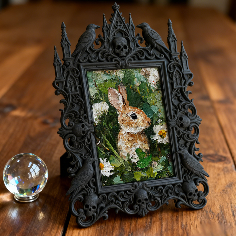 TikTok-trending Gothic Dark Frame | Vampire Masquerade Decor, Wall-mountable