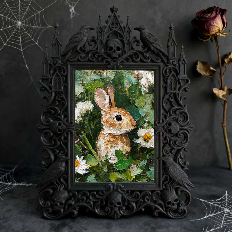 TikTok-trending Gothic Dark Frame | Vampire Masquerade Decor, Wall-mountable