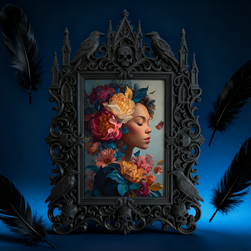 Shop-favorite Gothic Dark Frame | Witchy Tarot Party Decor, Durable