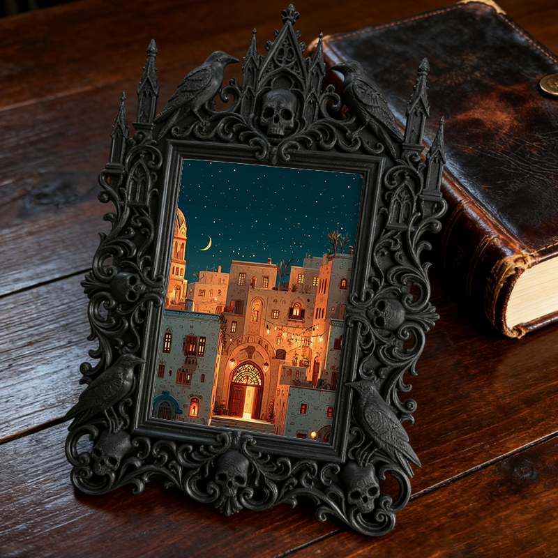 Bestselling-hit Gothic Dark Frame | Werewolf Campfire Decor, Rustic