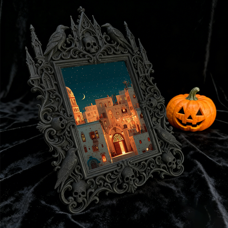 Bestselling-hit Gothic Dark Frame | Werewolf Campfire Decor, Rustic