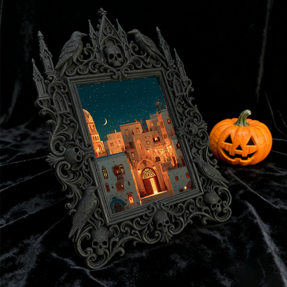 Bestselling-hit Gothic Dark Frame | Werewolf Campfire Decor, Rustic